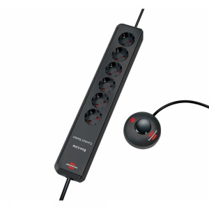1159450616Удлинитель Brennenstuhl Eco-Line Comfort Switch с выносной кнопкой (2 м, 6 розеток, черный, 1159450616)