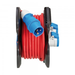 1169730100Удлинитель на катушке Brennenstuhl Compact Cable reel (12 м, CEE-plug, 2 CEE-socet, красный, IP44, 1169730100)