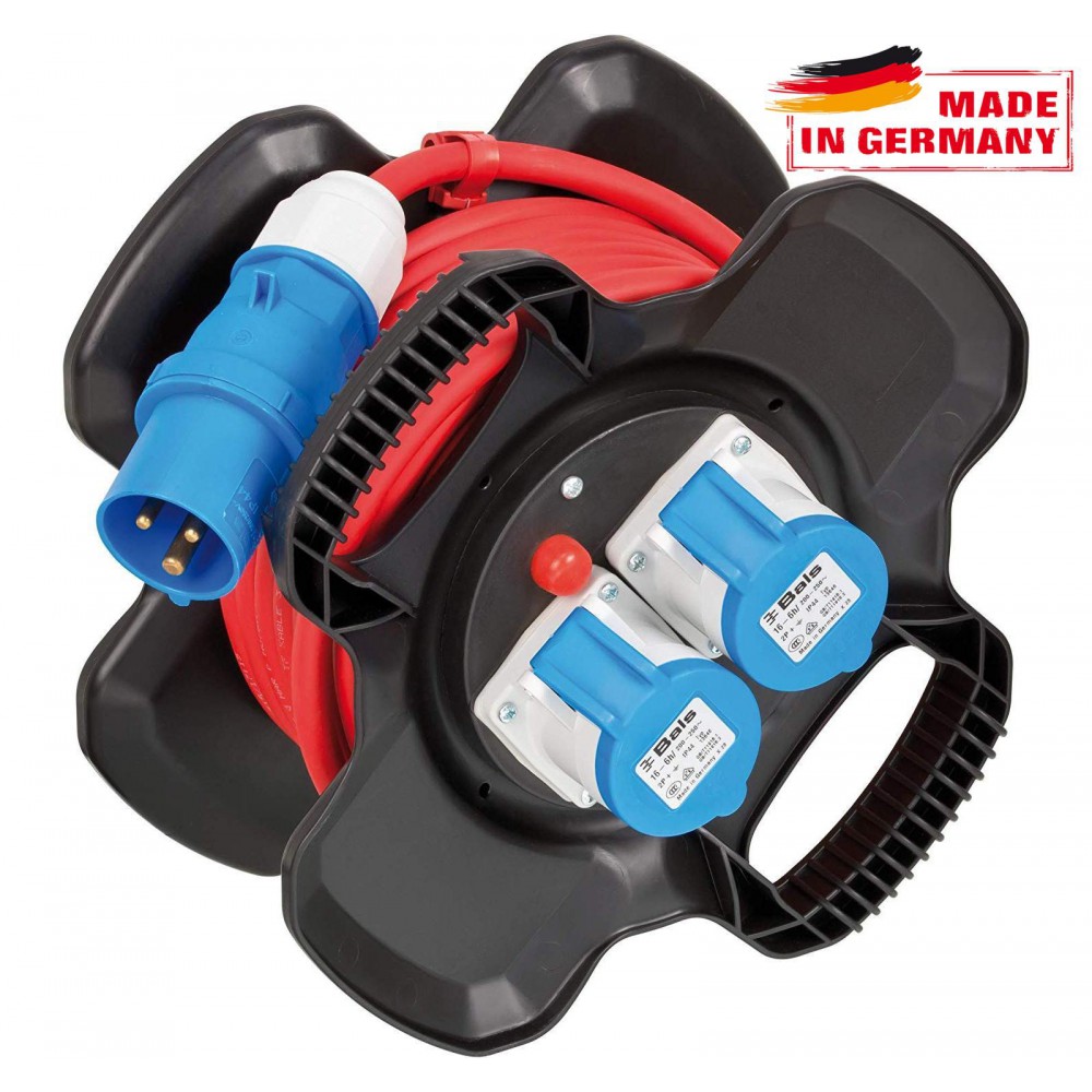 Удлинитель на катушке Brennenstuhl Compact Cable reel (12 м, CEE-plug, 2 CEE-socet, красный, IP44, 1169730100)