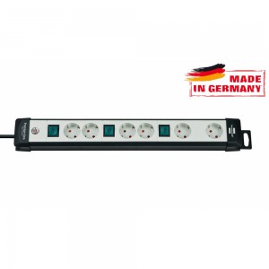 1951560600Удлинитель Brennenstuhl  Premium-Line Technics (6 розеток, 3 выключателя, 3 м, 1951560600)