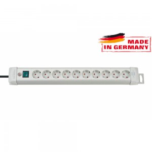 Удлинитель Brennenstuhl Premium-Line (светло-серый, 10 розеток, 3 м, 1955500100)
