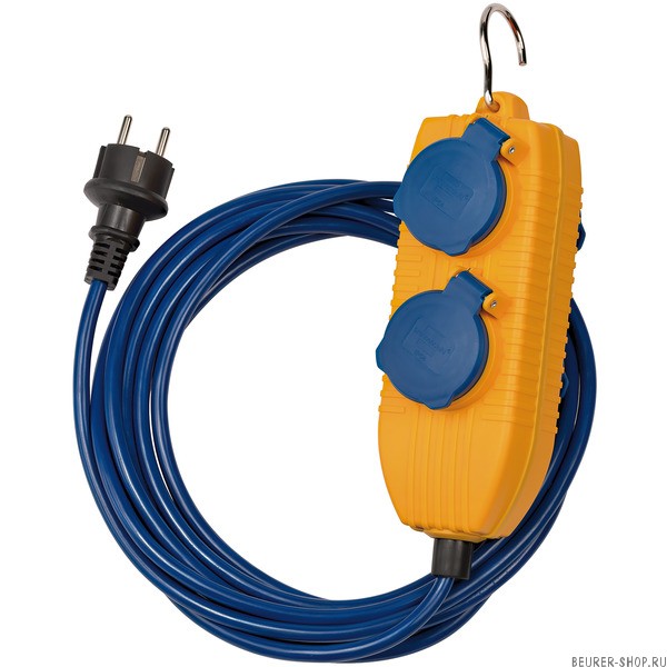 Удлинитель Brennenstuhl Extension Cable (5м, 2 роз, синий, IP54, 1161750020)