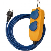 Удлинитель Brennenstuhl Extension Cable (5м, 2 роз, синий, IP54, 1161750020)