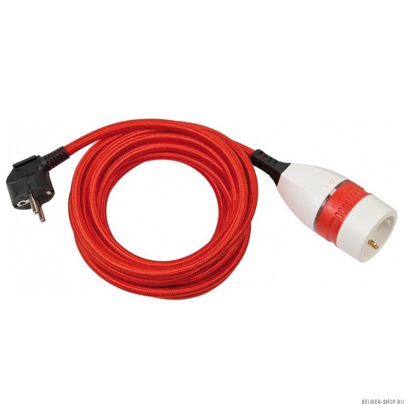 Удлинитель-переноска Brennenstuhl Quality Plastic Extension Cable (5м, 1 роз, красный, 1161830040)