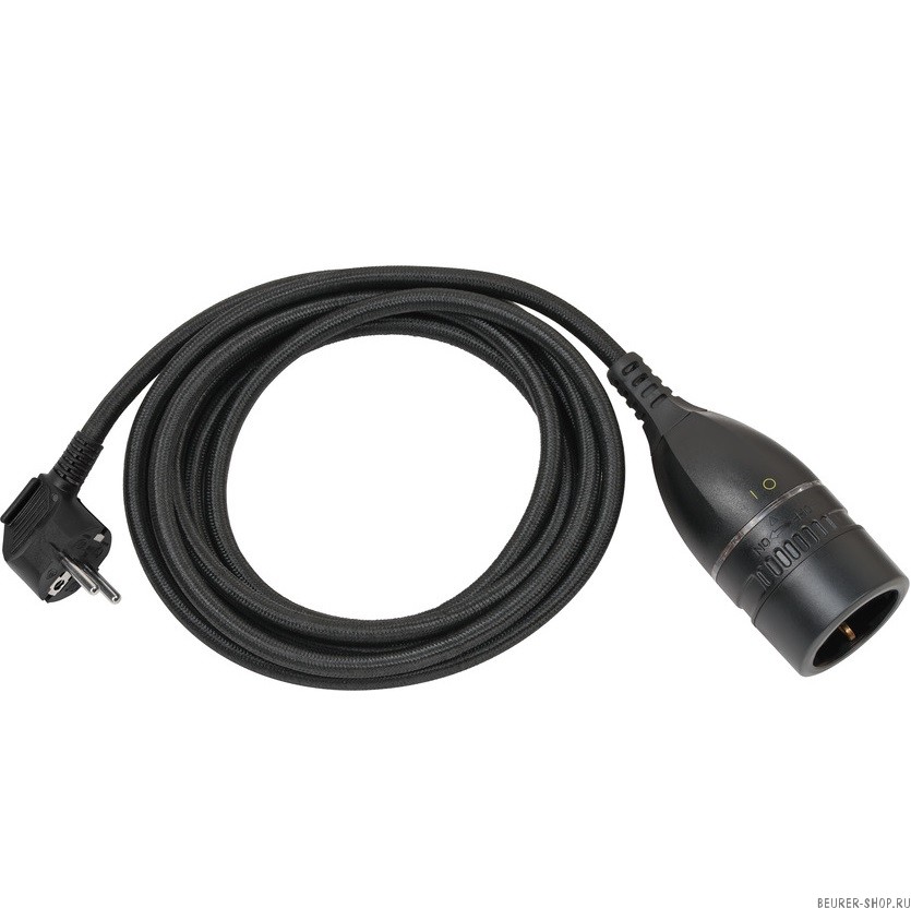 Удлинитель-переноска Brennenstuhl Quality Plastic Extension Cable (3м, 1 роз, черный, 1161830010)