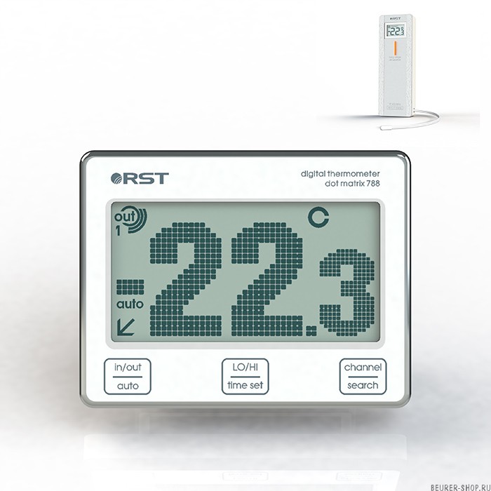 Термометр с радиодатчиком цифровой RST 02788