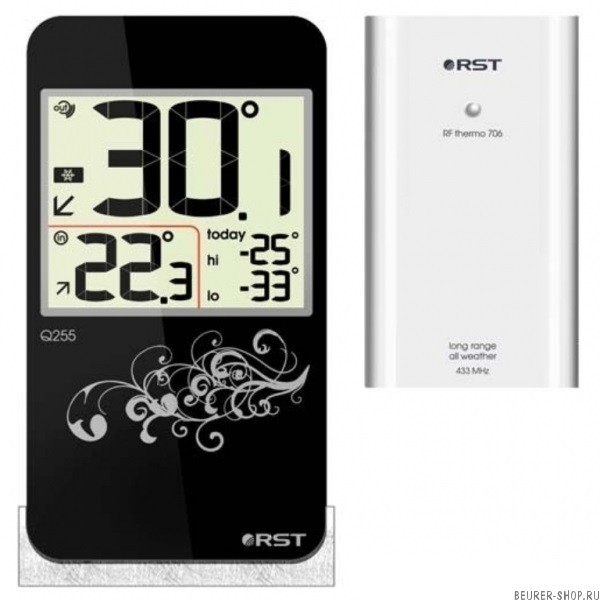 Термометр цифровой с радиодатчиком в стиле iPhone RST 02255