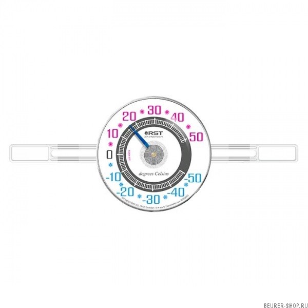 Термометр оконный биметаллический на липучках RST 02093
