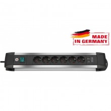 Удлинитель Brennenstuhl Premium-Alu-Line (3 м, 6 розеток, 2 USB, 1391000536)