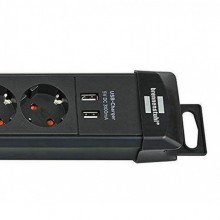 Удлинитель Brennenstuhl Premium-Line (3 м, 6 розеток, 2 USB, черный, 1951160602)