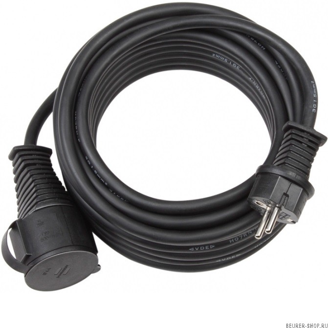 Удлинитель-переноска Brennenstuhl Extension Cable (10 м,1 розетка, кабель черный, 3G 2.5, 1166810)