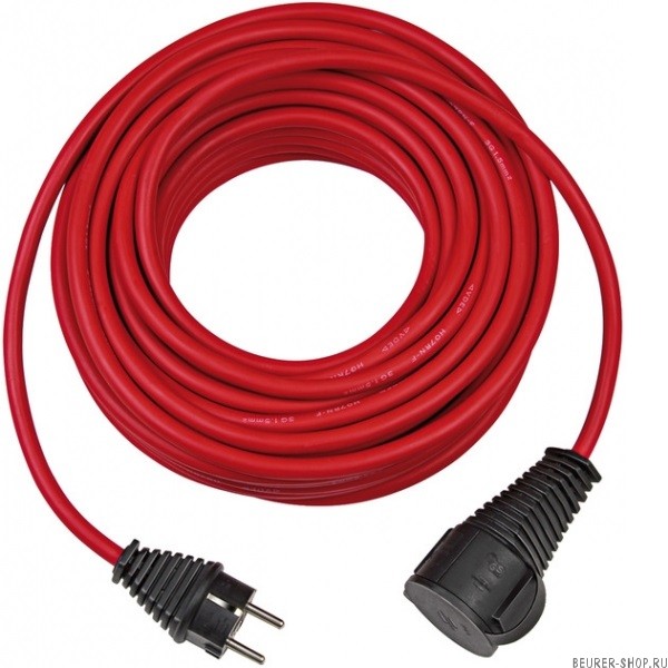 Удлинитель-переноска Brennenstuhl Extension Cable (25 м., кабель красный 1,5 мм 2, 1 роз.,IP44, 1167830)