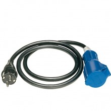 Удлинитель-переноска Brennenstuh Adapter Cable (1,5 м., вилка 230V - 16A, розетка CEE, кабель черный, IP44, 1132910)