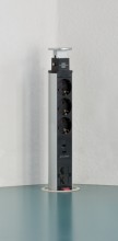Удлинитель Brennenstuhl Tower Power (2 м., 3 роз., 2 USB, IP20, 1396200023)